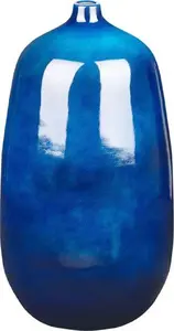 Flower vase Beliani VITORIA terracotta 45 cm blue