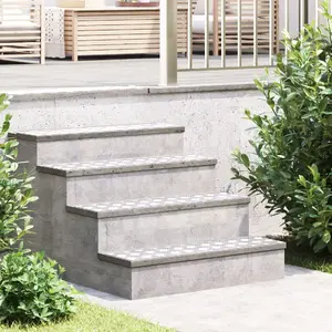 Алюминиевые противоскользящие пластины VidaXL, комплект 4 шт., 80 x 20 см