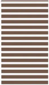 Rullo žalūzija zebra VidaXL, bērza raksta audums, auduma platums 120,9 cm, poliesters