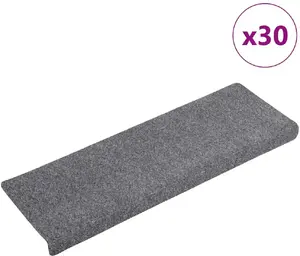 Stair treads self-adhesive VidaXL set of 30, light gray, 65 x 21 x 4 cm