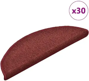 Противоскользящие накладки на ступени VidaXL набор 30 шт, красные, 56 x 17 x 3 см