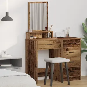 Зеркало VidaXL Stare drewno 50 x 41 x 140 см — настенное зеркало в раме из старой древесины