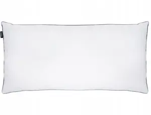 Pillow Beliani TEIDE three-chamber low profile 40 x 80 cm duck feathers and down White