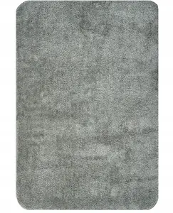 Bath mat Beliani URLANA Gray 60 x 90 cm microfiber