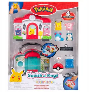 Игровой набор Dickie SQUISHALONGS POKEMON CENTER PLAYSET
