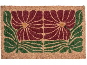 Doormat Beliani TANALIAN 50 x 80 cm, colored floral pattern, coconut fibre