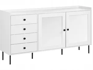 Two-door cabinet Beliani ALCOVE, white finish