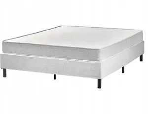 Кровать Beliani COUNTESS 160 x 200 см без изголовья, светло-серая