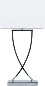 Table lamp Beliani YASUNI — metal, white