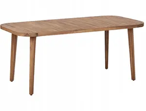 Āra akācijas galds Beliani Paraggi 180 x 90 cm, gaišs sertificēts koks