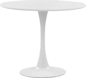 Ēdamgalda galds Beliani BOCA apaļš 90 cm, balts