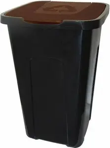 Trash bin OKT GRE000211 50 L brown – waste segregation container