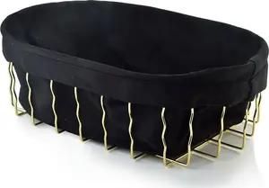Cookini Cassie virtuves grozs 32×21×10 cm, metāla siets, zelta un melns