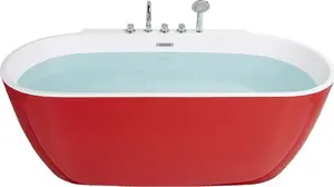 Напольная ванна Shumee ROTTO 170 x 80 см красная