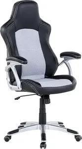 Office chair Beliani Explorer black-gray — ergonomic swivel task chair