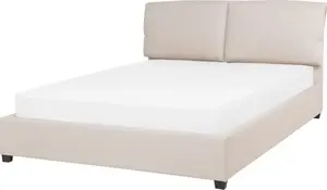 Тапицированная кровать Shumee BELFORT 140 x 200 см бежевый