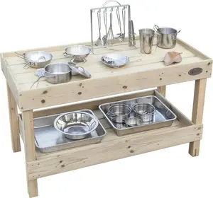 Wooden Play Kitchen Accessory Cabinet by classic world — Classic World EDU wooden countertop accessory cabinet
