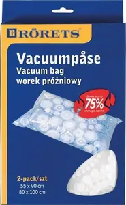 Vacuum Storage Bags 2-pack Rorets 2955 — reusable space-saving organizer