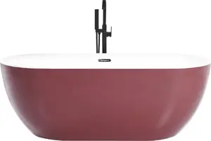 Отдельностоящая ванна Shumee CARRERA 170 x 80 см красная