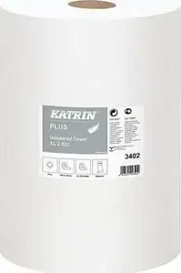 Cleaning Wiper Katrin Czyściwo PLUS XL 2, white 2-ply 260 mm x 180 m