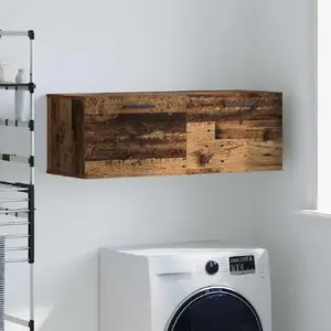 Настенный шкаф VidaXL 879573 в стиле старого дерева 100 x 36,5 x 35 см