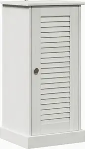 Шкаф для ванной VidaXL модель 4019104 антикварно-белый MDF 37×34×80 см с полкой