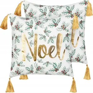 Pillow set Beliani ZAMIA – 2 cotton pillows, white