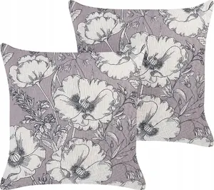 Cushion set Beliani Sophora, 2 polyester cushions, grey