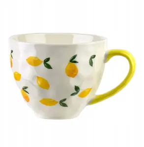 Keramikas krūze No name 400 ml — 11×15×9 cm, citronu dizains