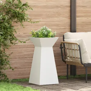 Подставка для растений VidaXL белая пластик 35 x 35 x 73 см