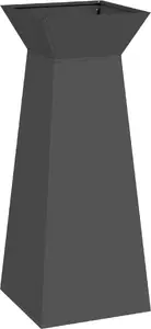 Подставка для растений VidaXL металлическая черная 40 x 40 x 101 см