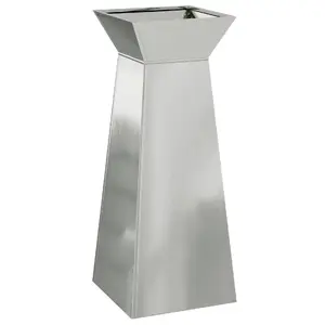 Plant Stand VidaXL 40 x 40 x 101 cm Galvanized Steel for Flower Pots