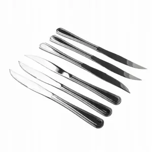 Cutlery set Lumarko DHALIA DAISY — 6 steak knives, 22.8 cm, embossed handles