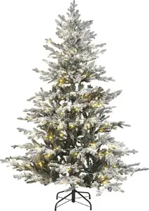 Artificial Christmas Tree Beliani BRISCO 180 cm with Integrated Lights, White