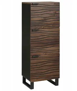 Высокий комод из орехового дерева VidaXL 40 x 33,5 x 110 см