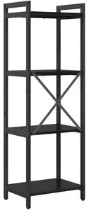 Книжная полка VidaXL модель 868359 Черный дуб 40 x 30 x 118 см