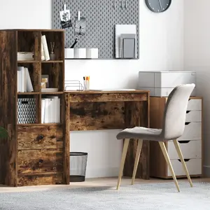 Rakstāmgalds VidaXL brūns 80 cm x 40 cm — kompaktā darba virsma, koka dekors
