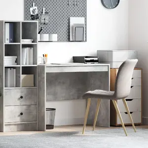 Rakstāmgalds VidaXL modelis 869437, pelēks, 90 x 50 cm