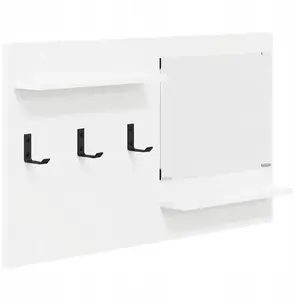 Wall-mounted coat rack VidaXL, white, 90 x 10 x 50 cm