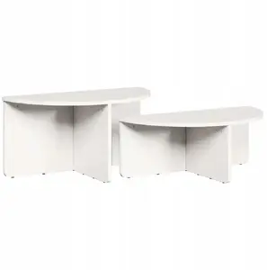 Журнальный стол VidaXL 79 x 39,5 x 40 см массив сосны белый