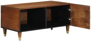 Журнальный стол VidaXL 80x50x40 см массив мангового дерева