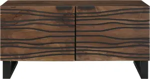Журнальный стол VidaXL 80x50x40 см массив и инженерная древесина