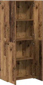 Шкаф VidaXL 3365558 высокий деревянного вида 60 x 32 x 153 см из композитного дерева