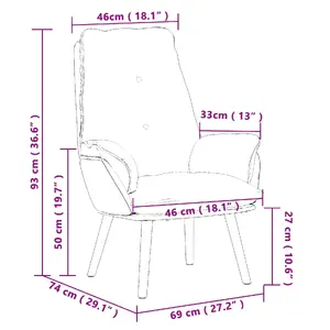 Кресло VidaXL модель 42001852 — раскладное, чёрная ткань