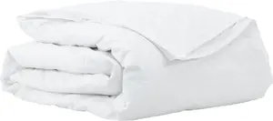 Duvet and Blanket Set VidaXL 200 x 220 cm White — down-filled duvet, matching blanket