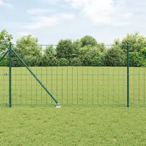Металлический садовый забор VidaXL Euro Fence Zestaw 2 — зелёный, средний