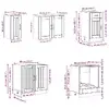 Kitchen/dining storage cabinet VidaXL 3314805 Photo 9