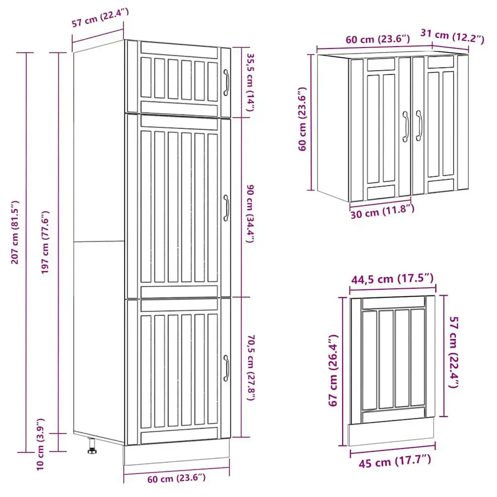 Kitchen/dining storage cabinet VidaXL 3314805 Photo 10