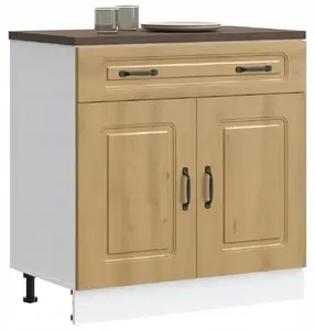 Kitchen base cabinet VidaXL Kalmar in Artisan Oak — lower cabinet for kitchen storage
