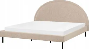 Кровать Beliani MARGUT 180 x 200 см обивка boucle бежевый
